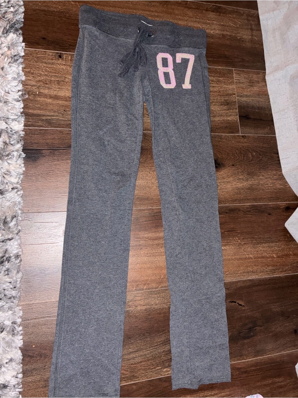 Aeropostale Gray Sweatpants with Pink '87 Accent